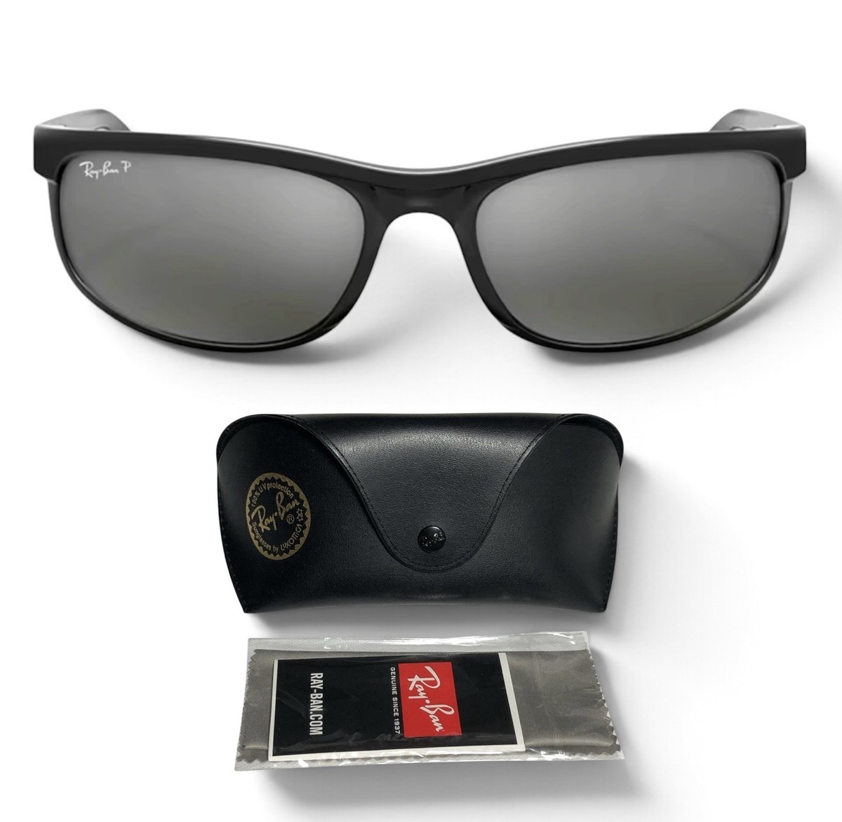 Ray Ban RB2027 601/W1 Predator 2 Sunglasses Polarized Gray Silver
