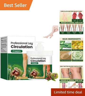 Herbal Leg Circulation Cream - Quick Absorbing Formula for Daily Comfort (100ml)