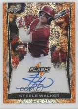 2018 Leaf Flash Orange 9/10 Steele Walker #BA-SW1 Auto 4nm