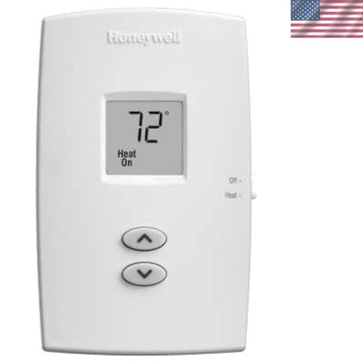 Stylish TH1100DV1000/U Vertical Non-Programmable Thermostat for Air Conditioning