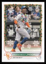 2022 Topps Holiday Francisco Lindor SP Christmas Lights #HW90