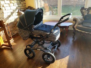 bertini double pram
