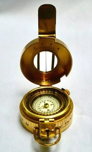 Vintage WW2 Mark Pocket Compass Antique Maritime Military Compass Working Item - 第 5/5 張圖片