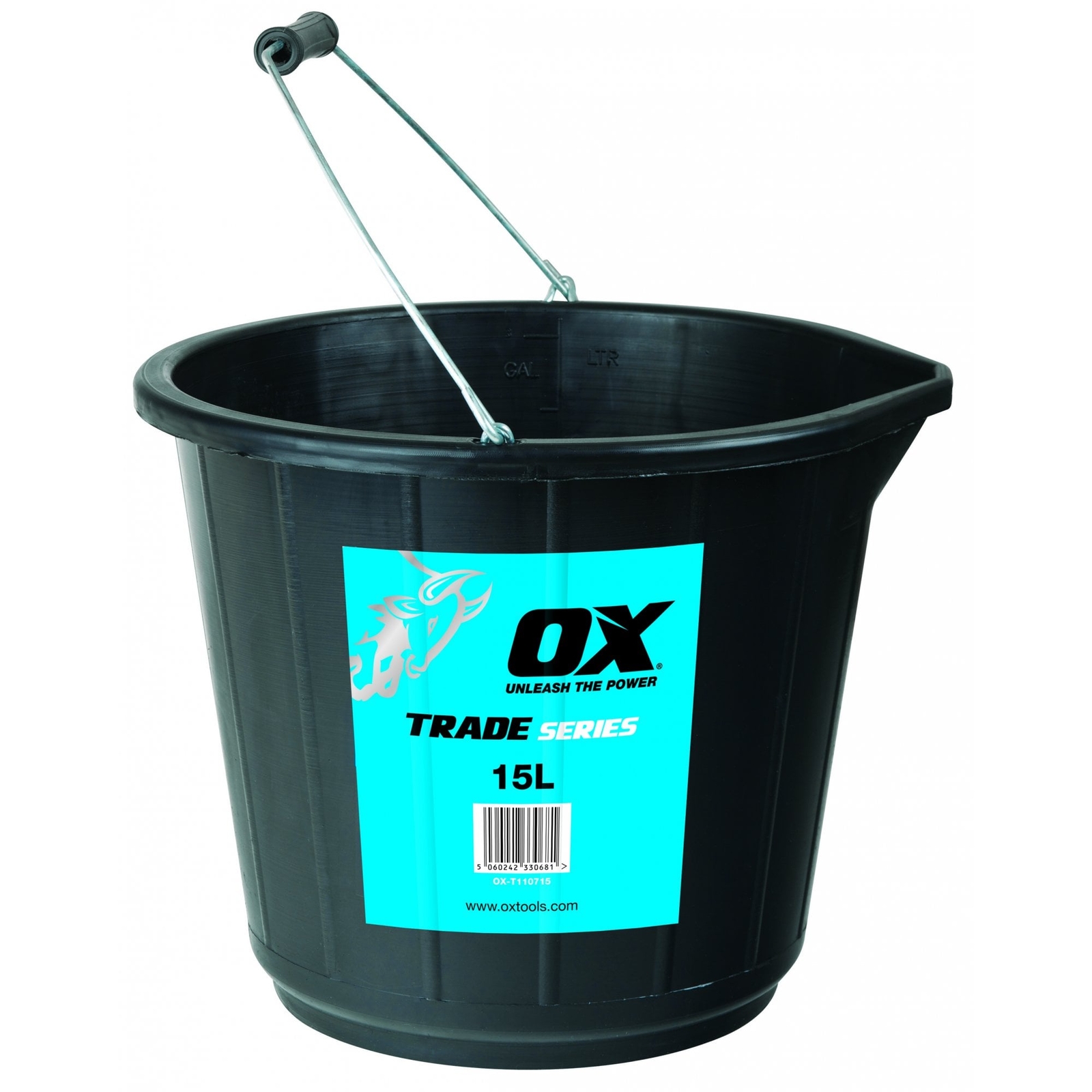 Ox Tools T110715 Trade 15L Black Bucket Great for Site | Work Home | Garden Use - Image 3