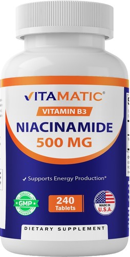 Niacina 500 Mg Vitamina B3 Acido Nicotinico Con 240 Capsulas En Venta - Foto 4