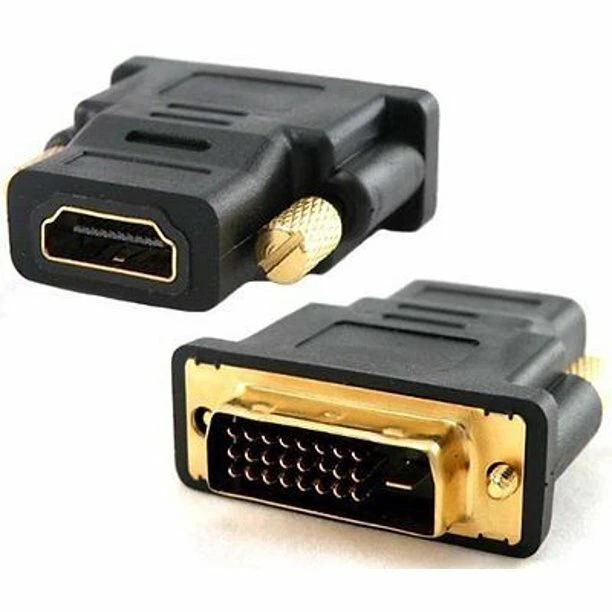 DVI-D Male (24+1 pin) to HDMI Female (19-pin) HD HDTV Monitor Display Adapter - Image 4 of 4