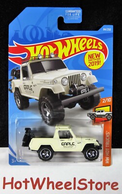2019  Hot Wheels  White  '67 JEEPSTER COMMANDO  New Model  Card #84  HW11-021819