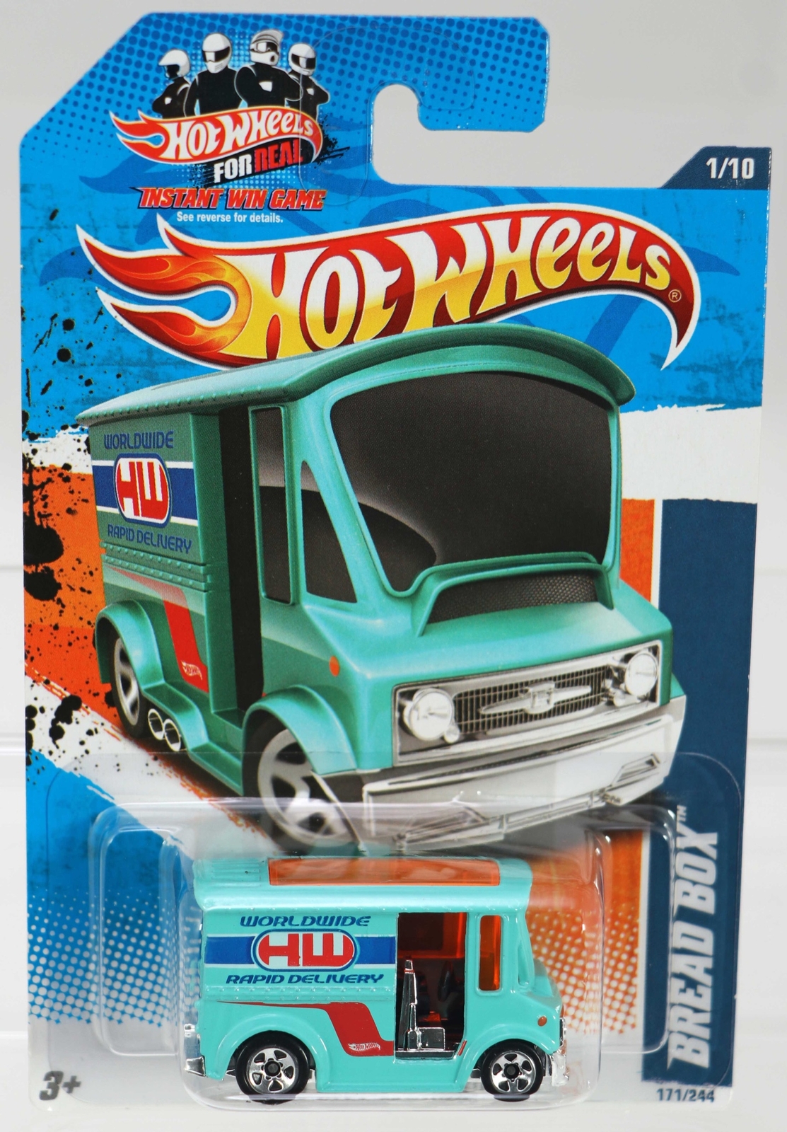 Hot Wheels Bread Box HW City Works '11 Series #T9878 New NRFP Turquoise 1:64