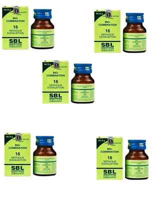 SBL Bio-Combination BC16 ( 5 x 25g Tablets) for Nervous Exhaustion & Stress 2029