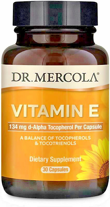 VITAMIN E Dr. Mercola Tokotrienolen und Tocopherolen (30 Licaps ...