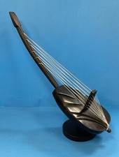 African Kora Harp All Wood Decorative Display Model