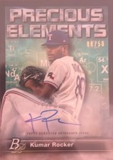 2023 Bowman Platinum Precious Elements#PE-3 Kumar Rocker Orange