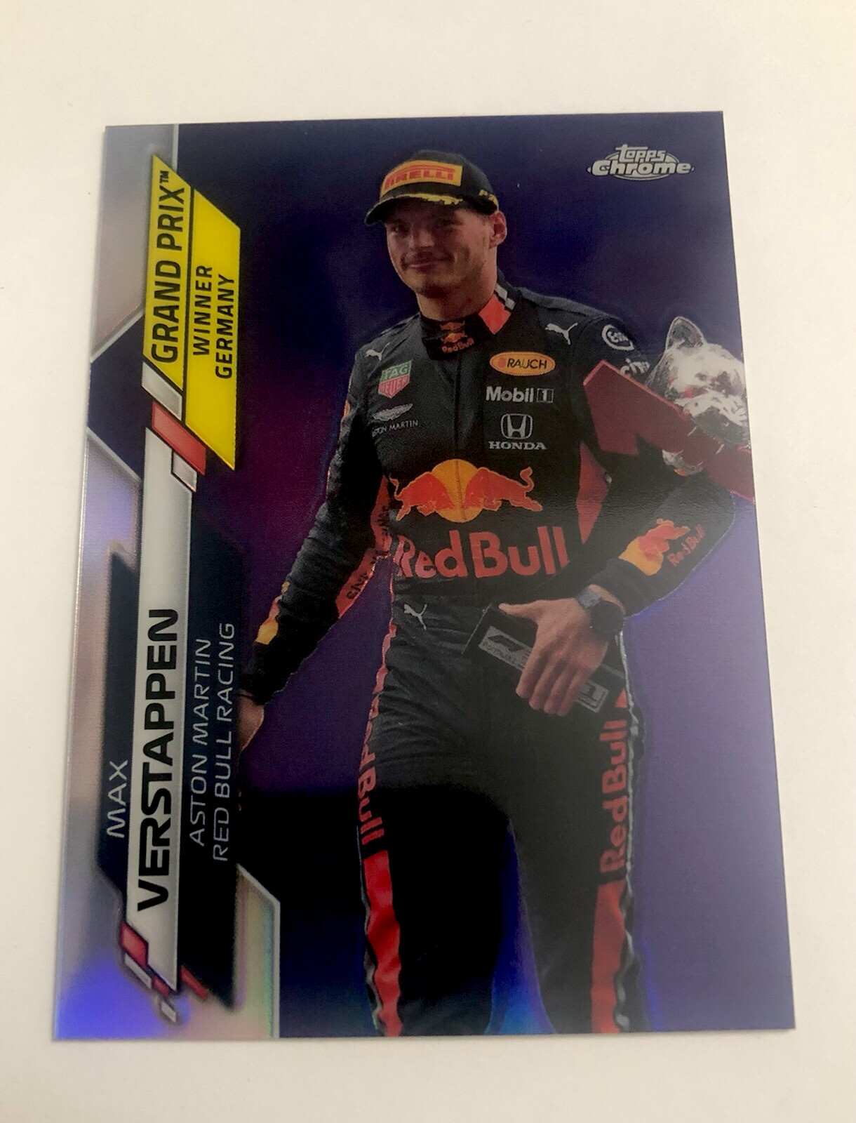 2020 Max Verstappen Topps Chrome Formula 1 German Grand Prix Refractor #143