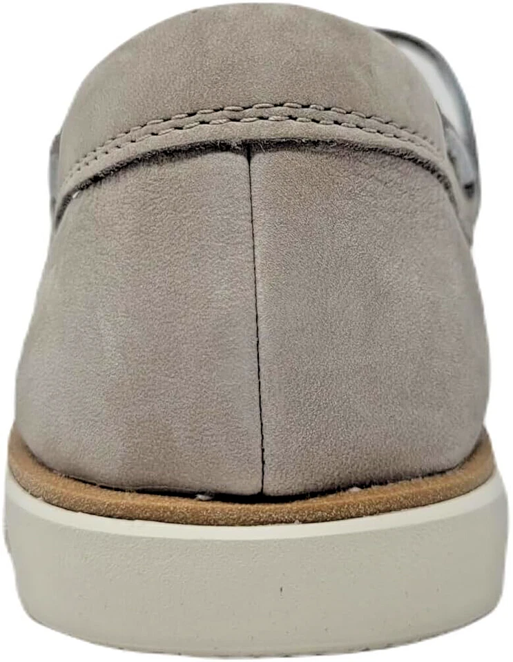 Cole Haan Hombres Paloma Gris Marfil Grand Atlantic Nubuck Zapato Barco Talla 10 CH-014 Foto 4 de 4