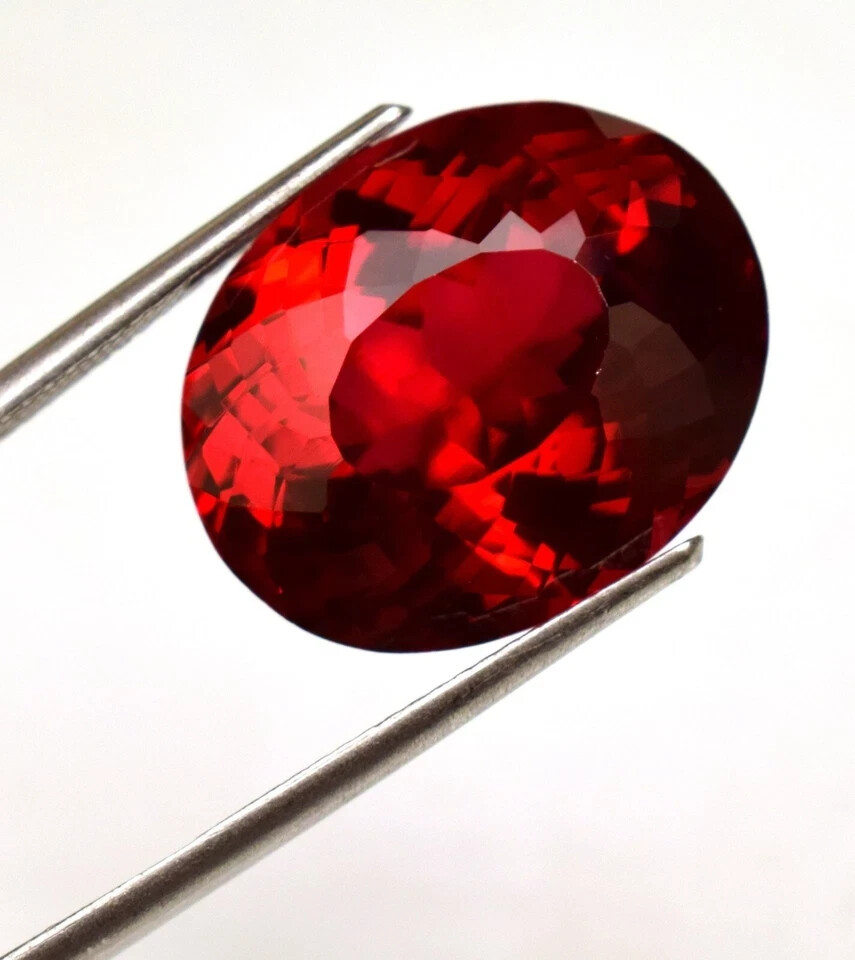 10.22 Ct+ Natural Certified BURMA Blood Red Ruby Unheated Oval Cut HG Gemstone