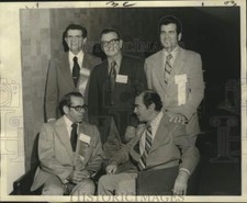 1972 Press Photo Vincent Pizzo With Louisiana Retail Food Dealers' Association