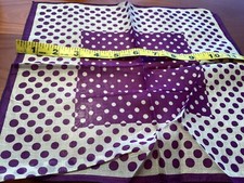 Vintage Purple Polka Dots Hankie VGC   