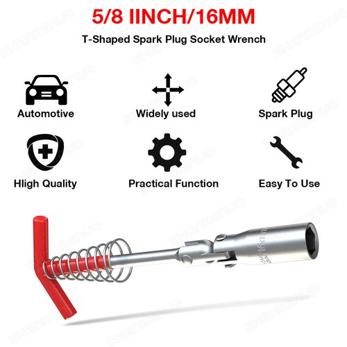 1pcs 16mm T Handle Spark Plug Socket Remover Wrench Disassembly Tool - 第 6/10 張圖片