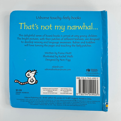 Usborne That’s Not My Narwhal-Touchy Feely Book (Board Book) - Picture 5 of 10