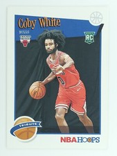 COBY WHITE  RC Rookie Tribute 2019-20 Panini NBA Hoops Chicago Bulls #295