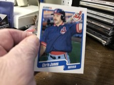 1990 Fleer Update U-92 Chris James Cleveland Indians Baseball Card