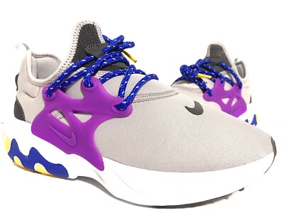NIKE WOMEN'S W REACT PRESTO SILVER LILAC VIVID PURPLE CD9015 003