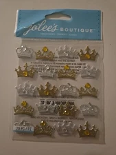 Jolee's Boutique CROWN 👑 REPEATS Scrapbooking Stickers 