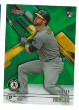 DUSTIN FOWLER 2018 BOWMAN'S BEST GREEN REFRACTOR /99