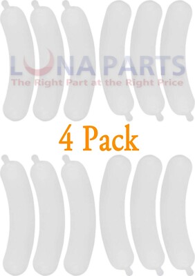 Piedini Antivibranti Kenmore 285744 Pastiglie Base Per Lavatrice Whirlpool/Kenmore 285744 - Set Di Supporti In Metallo E Plastica Pastiglie Per Lavatrice Bianche - Foto 3