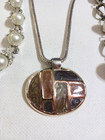 Necklaces with clear stones, starfish, enamel pendant on silvertone chains — photo 10