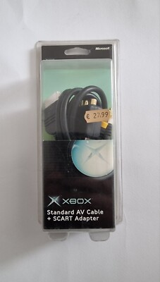 Official OEM Microsoft AV/Audio Video Cable for Original XBOX Plus Scart NEW