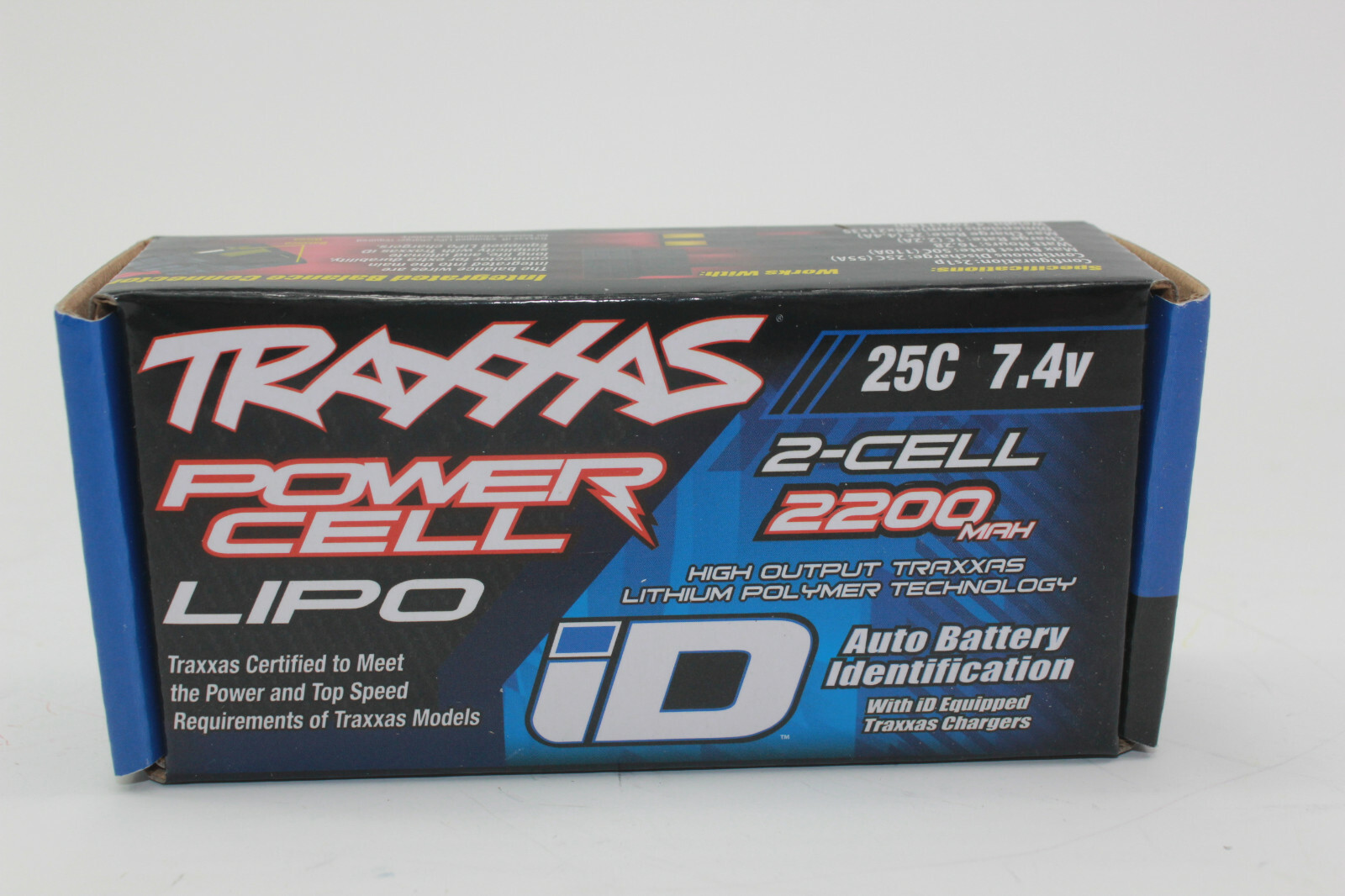 Traxxas TRX 2820 X 2200mAh 7.4V 2-Cell 25C TRAXXAS LIPO with iD Connector NEW