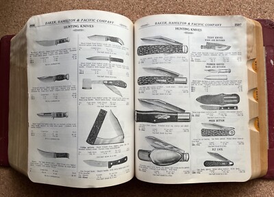 Vintage 1920s Baker, Hamilton & Pacific Company Catalog No
