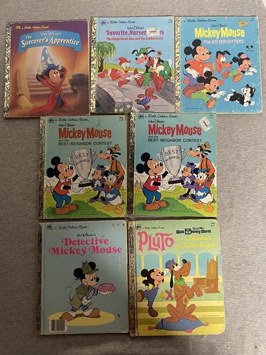 Vintage Little Golden Book Lot of 9 books - Walt Disney, Mickey Mouse  - Picture 1 of 16