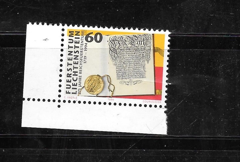 LIECHTENSTEIN SC#1019 1994 MNH MINT XF ANNIVERSARY OF PRINC  COMMEMORATIVE STAMP