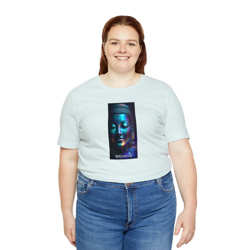 Buddha Lumina Believe Unisex Jersey Short Sleeve Tee by Art Essential - Picture 68 of 97