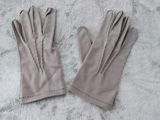 Vintage Womens Gloves Small Suede Classic Elegant Dress Accessory 60s Fashion