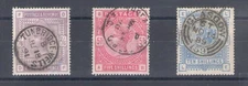 1883-84 GREAT BRITAIN - Stanley Gibbons No. 178-180-183 - Queen Victory Effect -