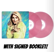 Meghan Trainor SIGNED Title 10th Anniversary Translucent Pink Vinyl LP New Seal