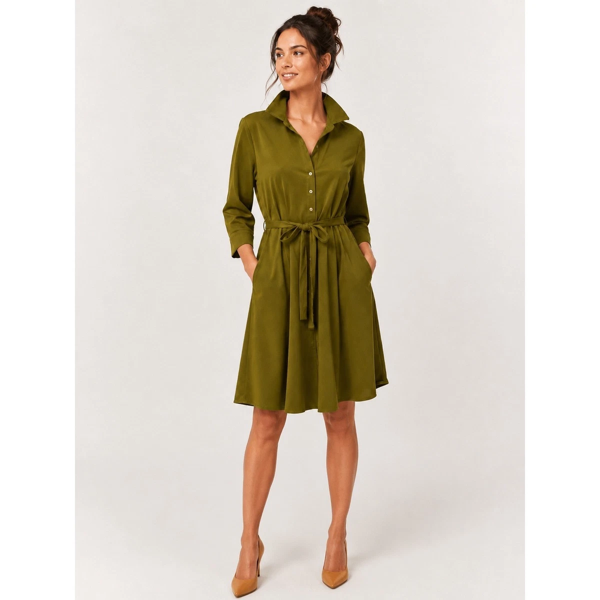 sharagano green dress Shirt Dresses for sale SEP1928SALE