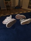 Converse Chuck Taylor All Star White Leather Sneaker Shoes Toddler 4c Great Cond — photo 6
