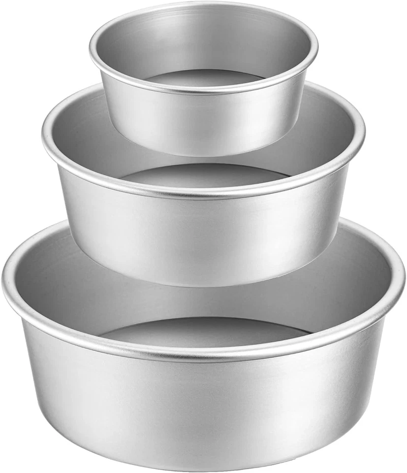 runde kuchenform set aluminium antihaft abnehmbar 10 15 20 cm - Bild 3 von 4