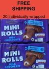  Chocolate Mini Rolls X 20 Individually Wrapped 