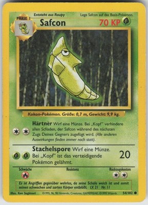 Safcon - Base Set - 54/102 - Pokemon Karte - Deutsch