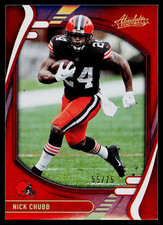 2021 Panini Absolute #46 Nick Chubb Orange /75