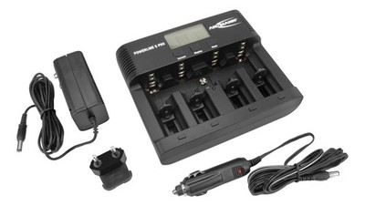 ANSMANN Akku-Ladegerät für 4x AA/AAA/C/D + 1x 9V-Block NiMH mit Entladefunktion