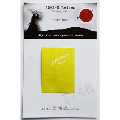 DEAD Design 1/48 Mitsubishi A6M2-K Reisen Canopy Masking for Hasegawa kits
