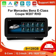 Autoradio 12,3" Android 14 per Mercedes Classe E A207/C207 NTG5.0 CarPlay GPS 4G