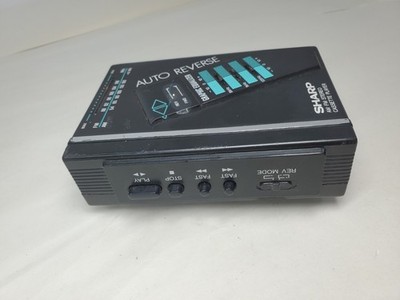 Vintage Sharp JC-516 (BK) AM- FM Stereo Cassette Player (Working