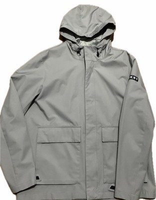 DKNY Men s Zip Up Hooded Rain Jacket Size L